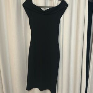Beautiful black off the shoulder dress hardly worn